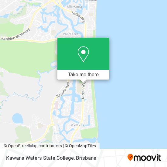 Kawana Waters State College map
