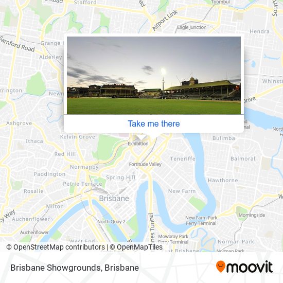 Mapa Brisbane Showgrounds