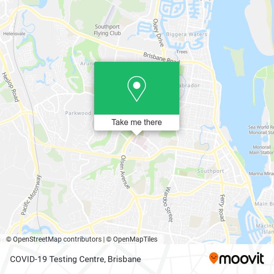 Mapa COVID-19 Testing Centre