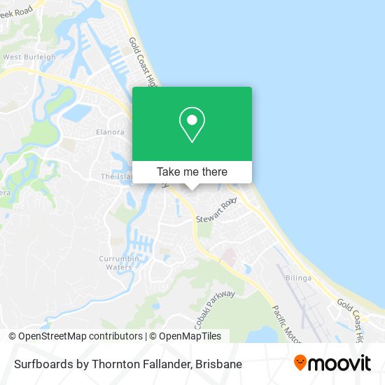 Surfboards by Thornton Fallander map