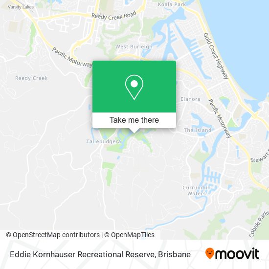 Mapa Eddie Kornhauser Recreational Reserve