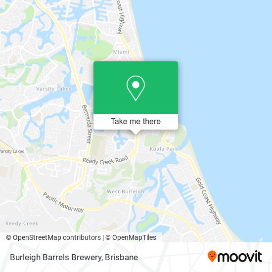 Burleigh Barrels Brewery map