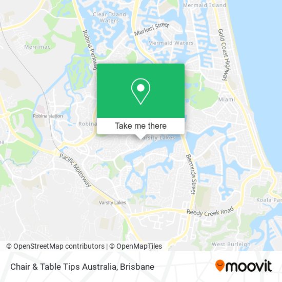 Chair & Table Tips Australia map