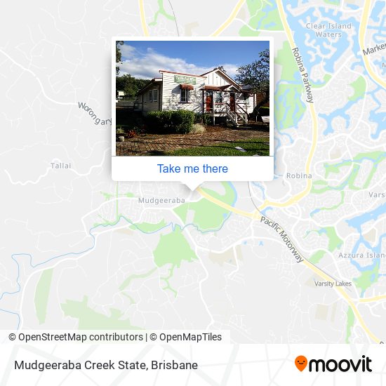 Mudgeeraba Creek State map