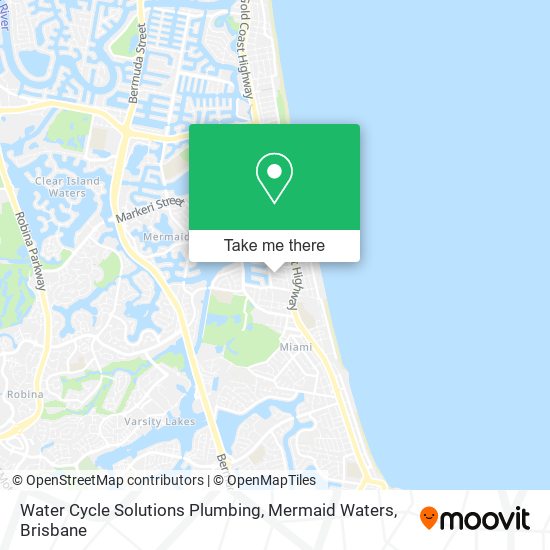 Water Cycle Solutions Plumbing, Mermaid Waters map