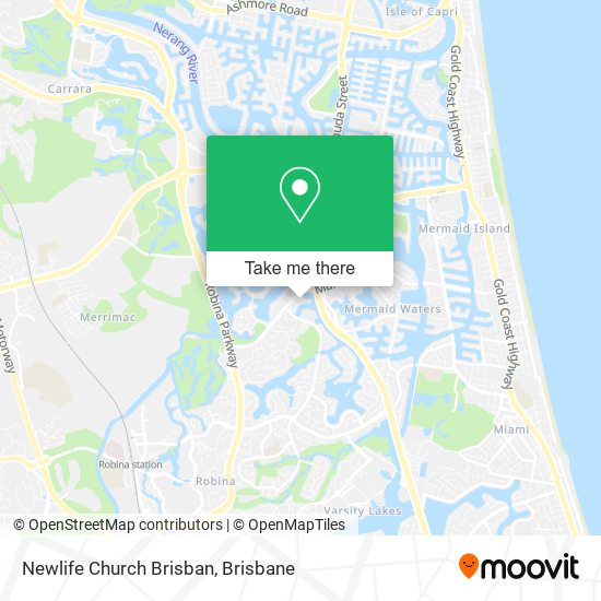 Mapa Newlife Church Brisban