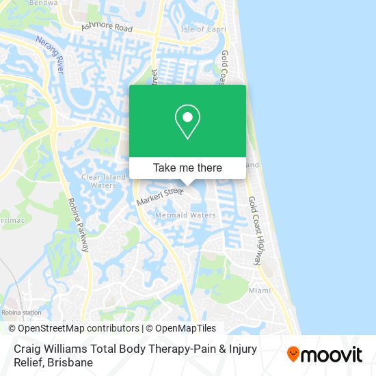 Craig Williams Total Body Therapy-Pain & Injury Relief map