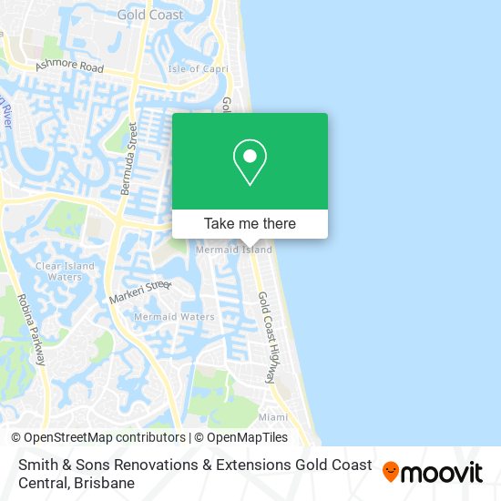 Smith & Sons Renovations & Extensions Gold Coast Central map