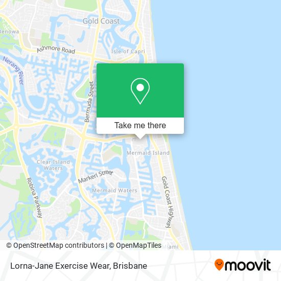 How to get to LornaJane Exercise Wear in Broadbeach Waters by bus or