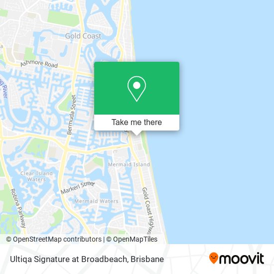 Ultiqa Signature at Broadbeach map