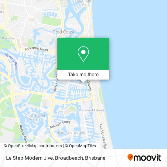 Le Step Modern Jive, Broadbeach map