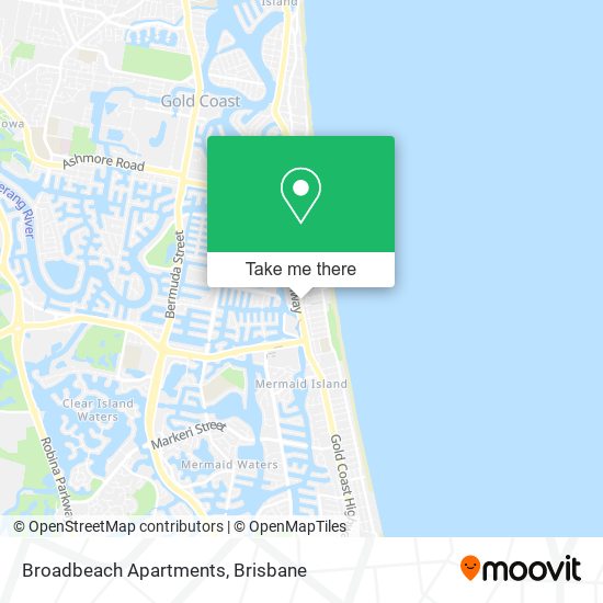 Mapa Broadbeach Apartments