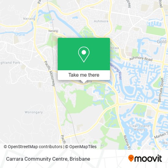 Carrara Community Centre map