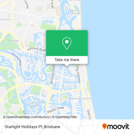 Starlight Holidays Pl map
