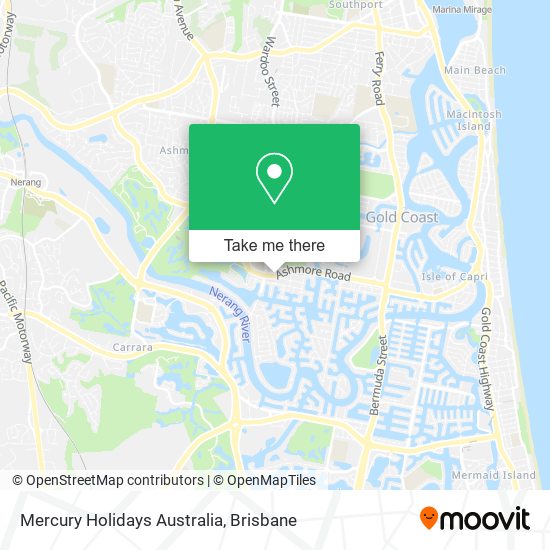 Mercury Holidays Australia map