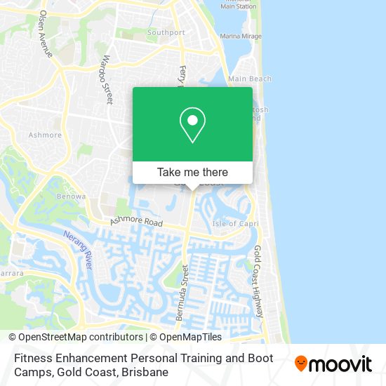 Fitness Enhancement Personal Training and Boot Camps, Gold Coast map