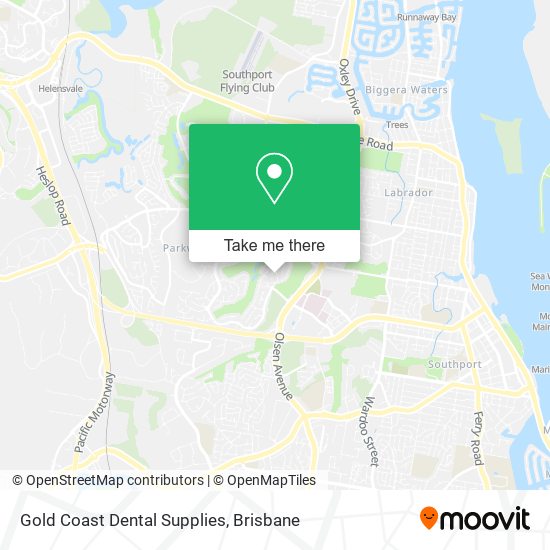 Mapa Gold Coast Dental Supplies