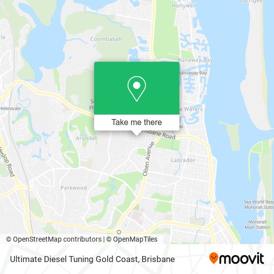 Ultimate Diesel Tuning Gold Coast map