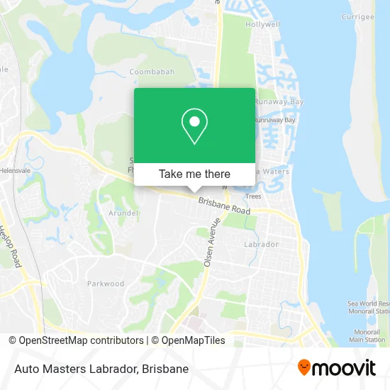 Mapa Auto Masters Labrador