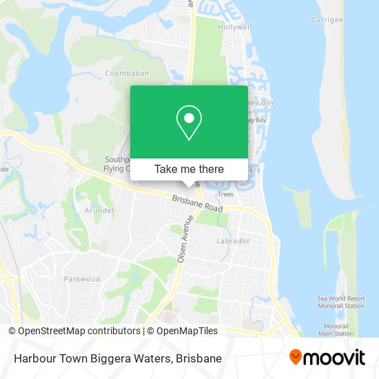 Harbour Town Biggera Waters map