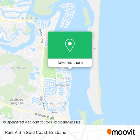 Rent A Bin Gold Coast map