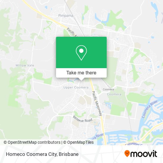 Homeco Coomera City map