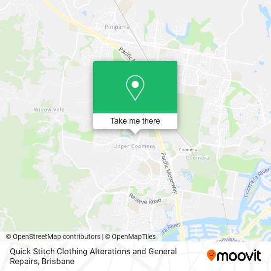 Quick Stitch Clothing Alterations and General Repairs map