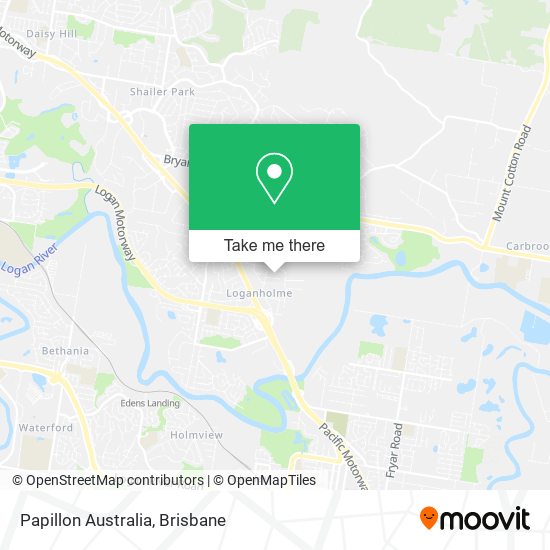 Papillon Australia map