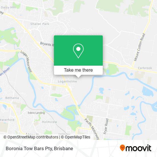 Boronia Tow Bars Pty map