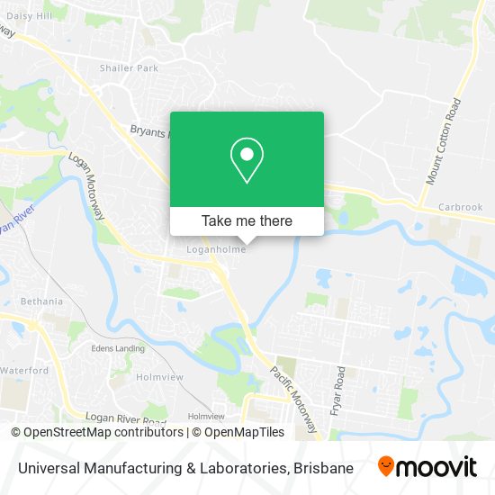 Mapa Universal Manufacturing & Laboratories