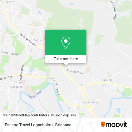 Escape Travel Loganholme map
