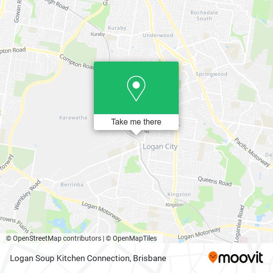 Logan Soup Kitchen Connection map