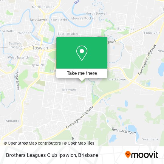 Brothers Leagues Club Ipswich map