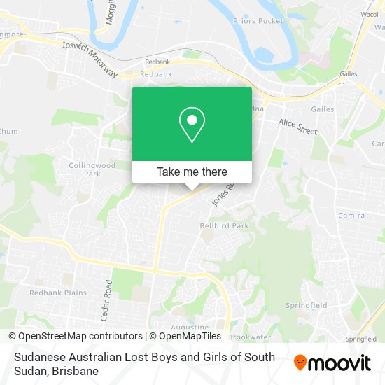 Sudanese Australian Lost Boys and Girls of South Sudan map