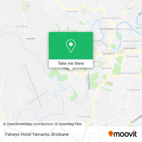 Mapa Falveys Hotel Yamanto