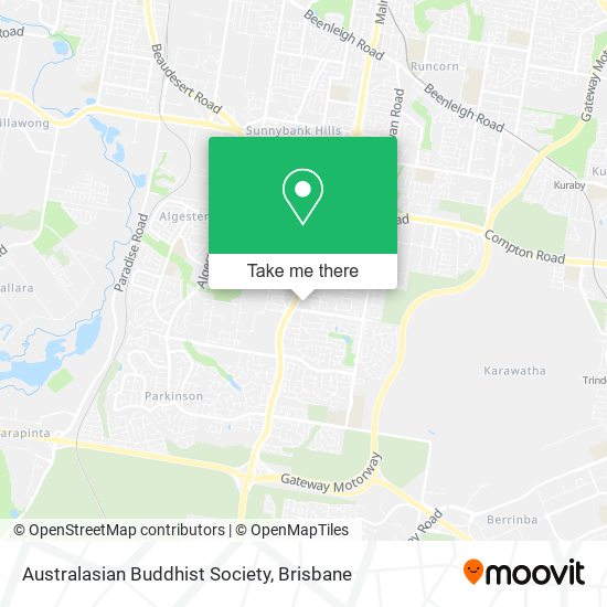 Australasian Buddhist Society map