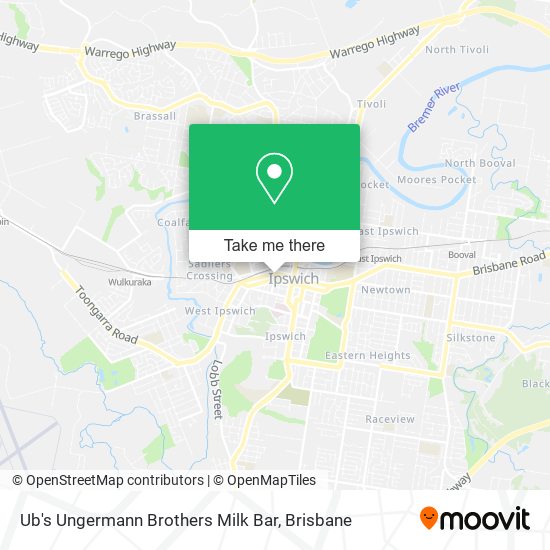 Ub's Ungermann Brothers Milk Bar map