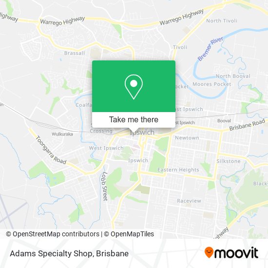Adams Specialty Shop map