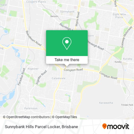Mapa Sunnybank Hills Parcel Locker