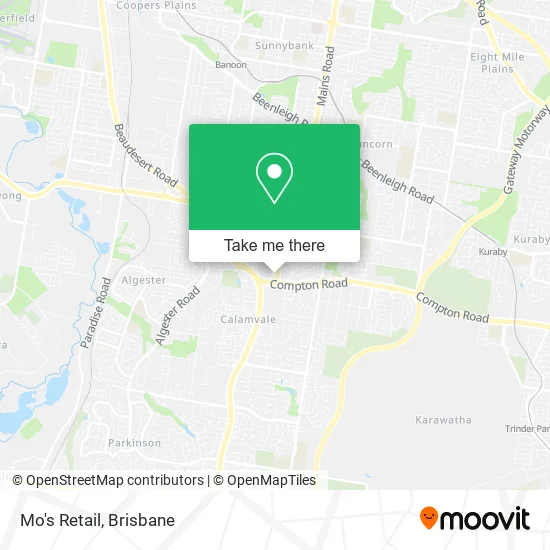 Mo's Retail map