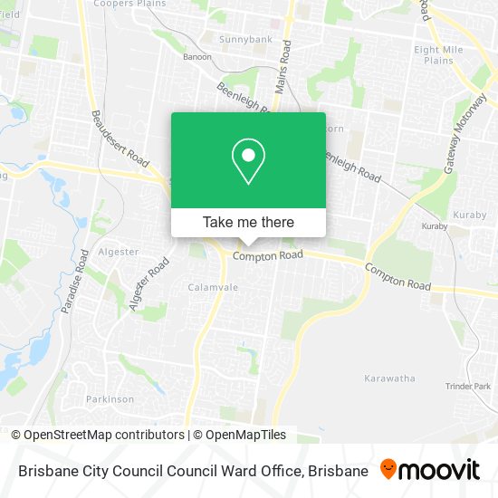Brisbane City Council Council Ward Office map