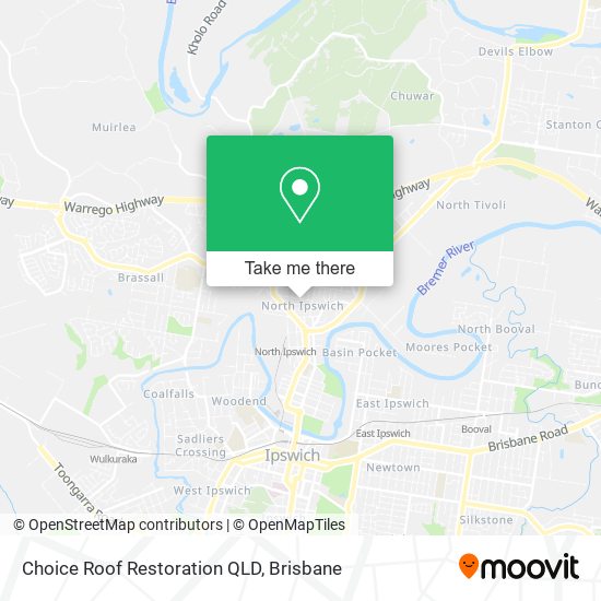 Choice Roof Restoration QLD map