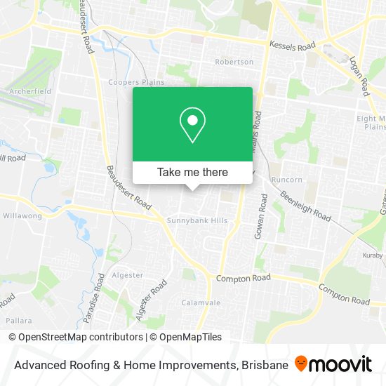 Advanced Roofing & Home Improvements map