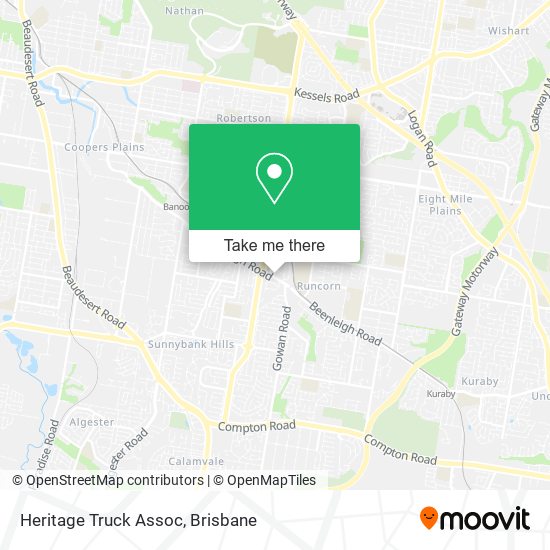 Heritage Truck Assoc map