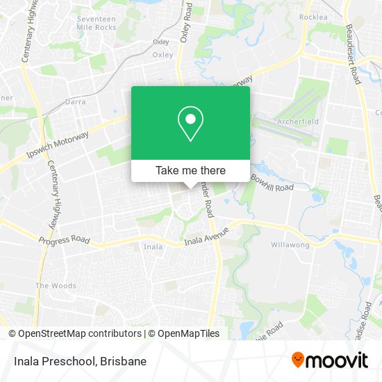 Inala Preschool map