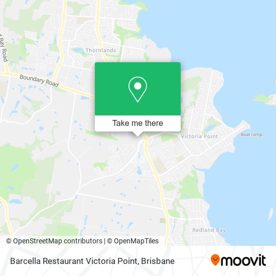 Barcella Restaurant Victoria Point map