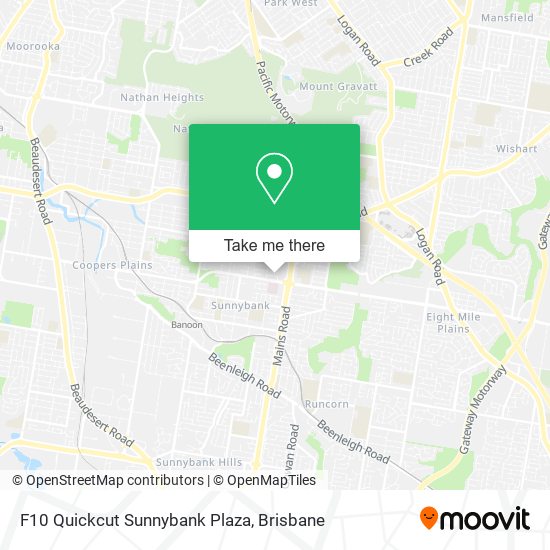 F10 Quickcut Sunnybank Plaza map