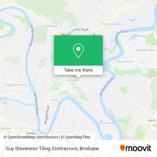 Guy Stevenson Tiling Contractors map