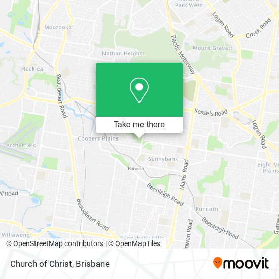 Church of Christ map