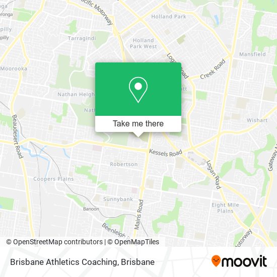 Mapa Brisbane Athletics Coaching